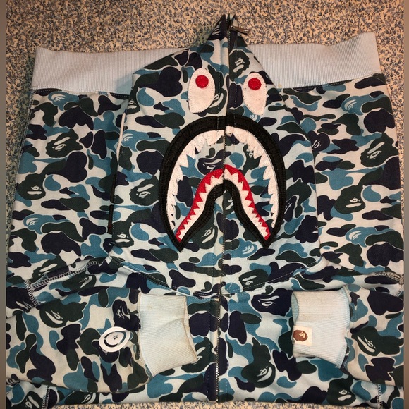 Bape blue camo full zip size M - Picture 3 of 5